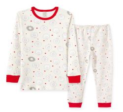  Pijama Infantil  Feminino com Punho - Ovelhinha