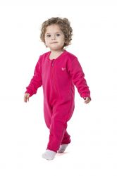  Pijama Macacão Infantil Flanelado - Pink