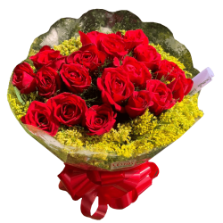Buquê com 20 Rosas personalizado com foto