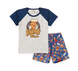 Pijama Infantil Família - Pizza